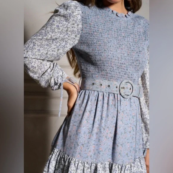 The Clothing Company Floral Smocked Mini Dress - Picture 4 of 6